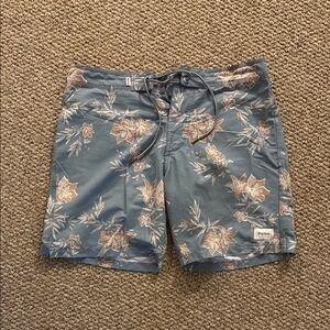 Rhythm Men’s Blue Board Swim Short Trunks, size 32